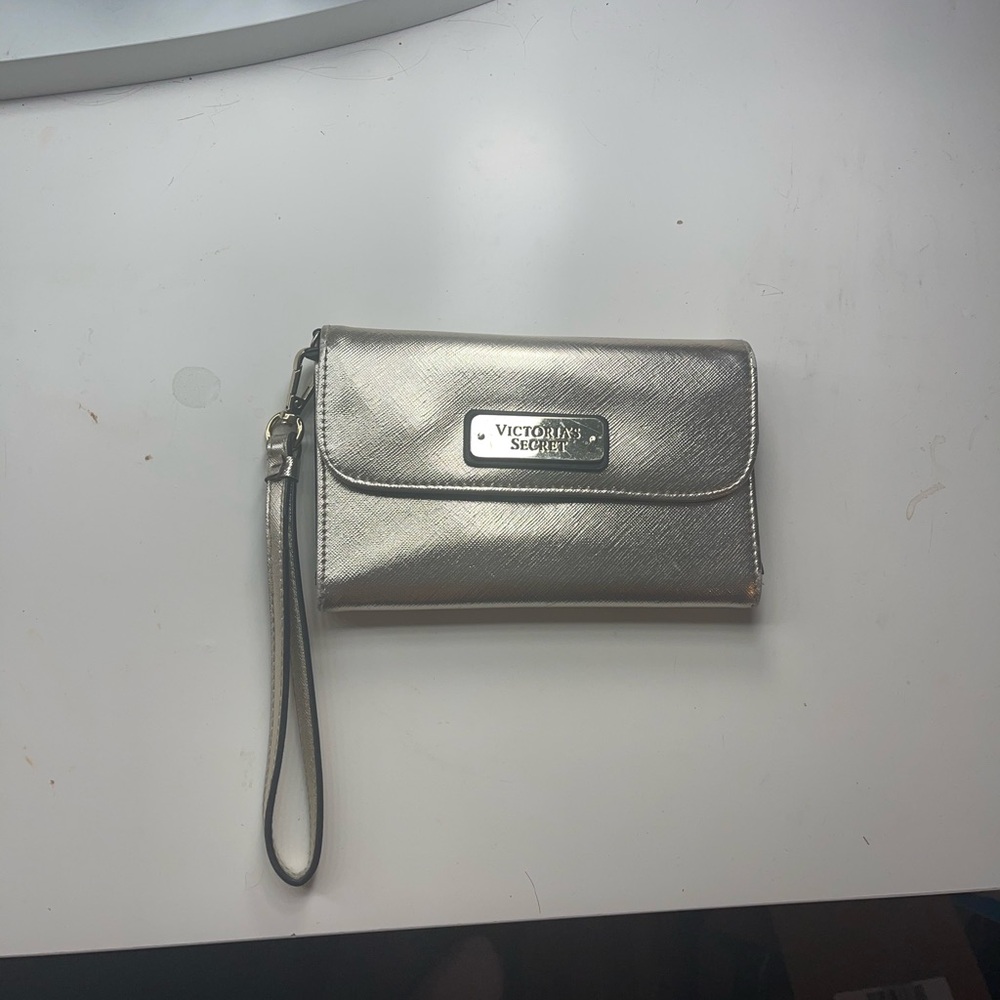 Victoria's Secret Metallic Silver Clutch